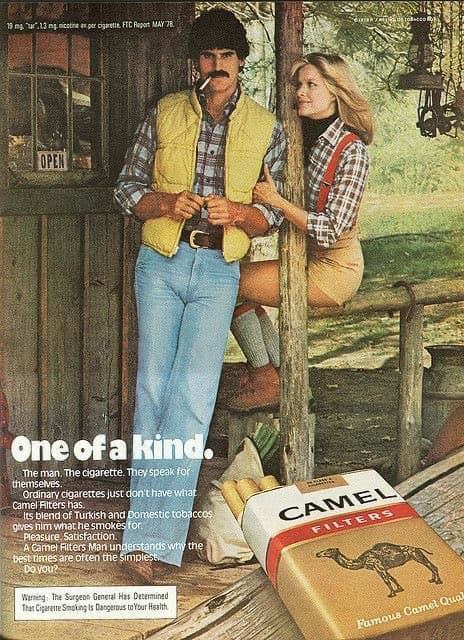 Vintage Camel ad in an adventurous key.