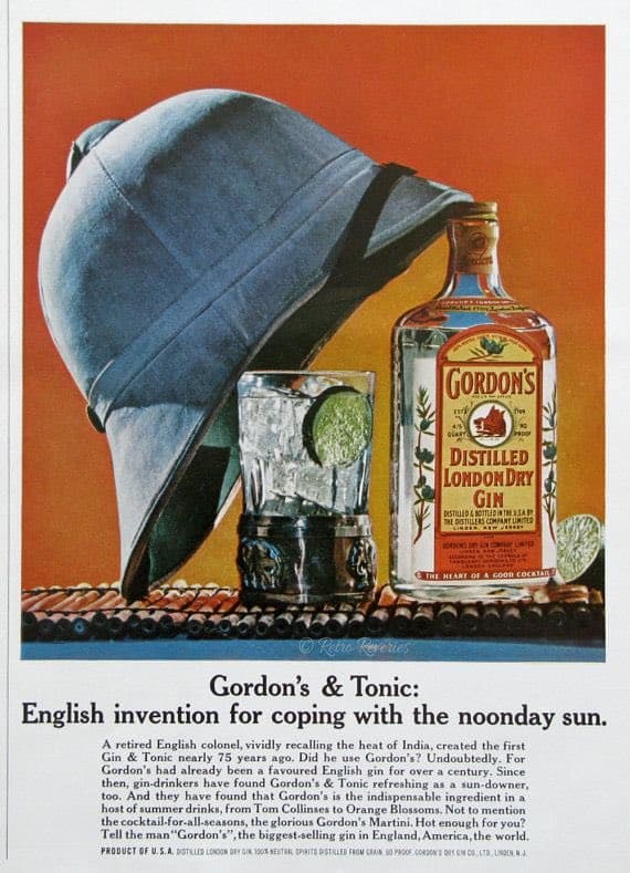 Vintage Gordon's & Tonic ad.